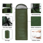 Sleeping Bag 4-Season Ultralight Water-Repellent Cotton Lining