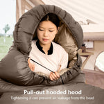 Sleeping Bag Extra-Wide 100 cm 4-Season & Lightweight