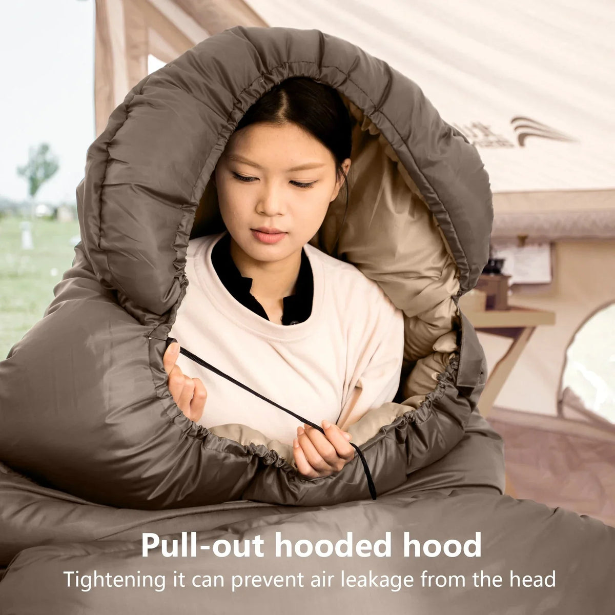 Sleeping Bag Extra-Wide 100 cm 4-Season & Lightweight
