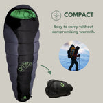 Sleeping Bag Hooded Mummy Waterproof Polyester Rated To 5°F