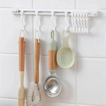 Sliding Rail Hooks Stainless Steel Set of 10