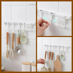 Sliding Rail Hooks Stainless Steel Set of 10