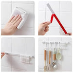 Sliding Rail Hooks Stainless Steel Set of 10