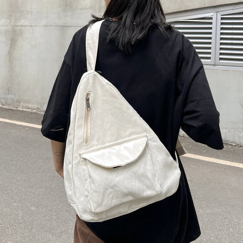 Sling Backpack Adjustable Strap Multiple Compartments