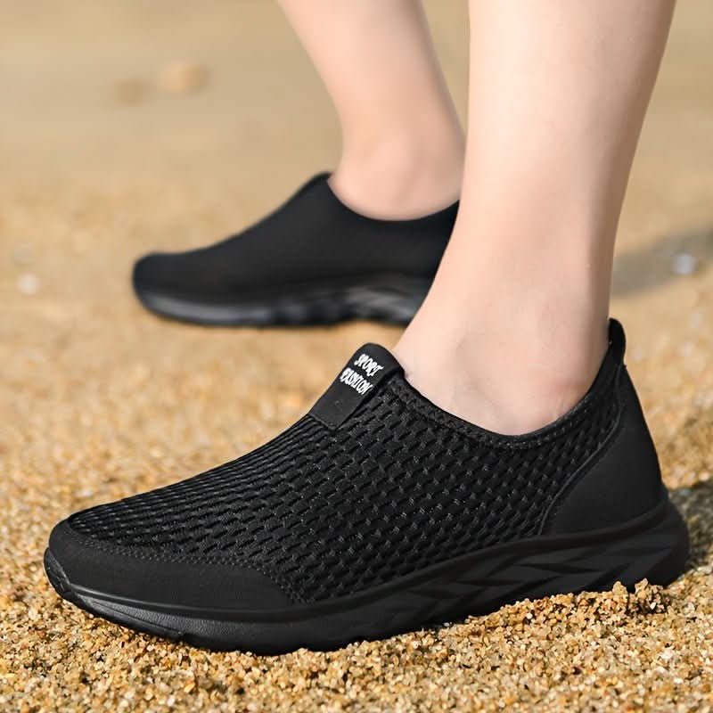 Slip-On Sneakers Breathable Mesh Lightweight Flexible Fit