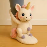 Slipper Socks Fleece Warmth Non-Slip Grip Soles 3D Animal Designs
