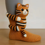 Slipper Socks Fleece Warmth Non-Slip Grip Soles 3D Animal Designs