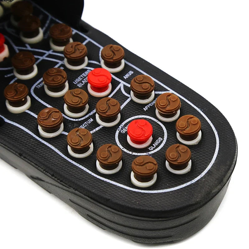 Slippers Acupressure Rotating Massage Nodes Slip-On