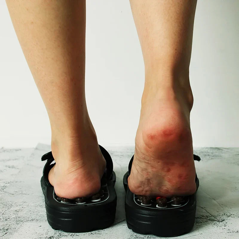 Slippers Acupressure Rotating Massage Nodes Slip-On