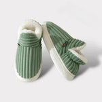 Slippers Fluffy Lining Orthopedic Fit Non-Slip Sole
