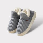 Slippers Fluffy Lining Orthopedic Fit Non-Slip Sole