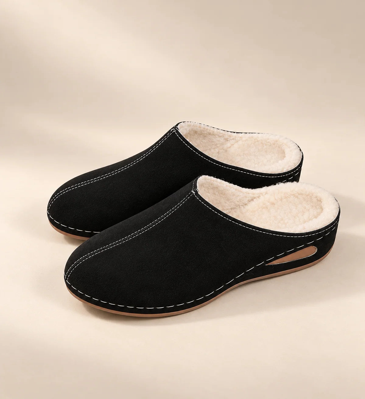 Slippers Orthopedic Arch Support Plush Lining Cushioned Sole