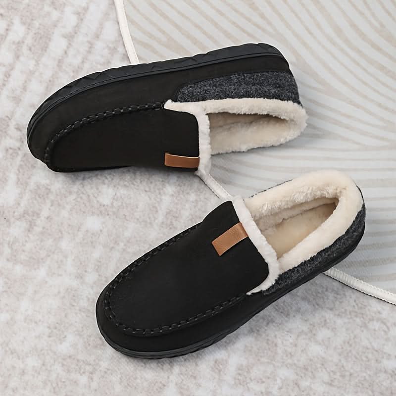Slippers Synthetic Wool Warm Loafer Design Machine Washable