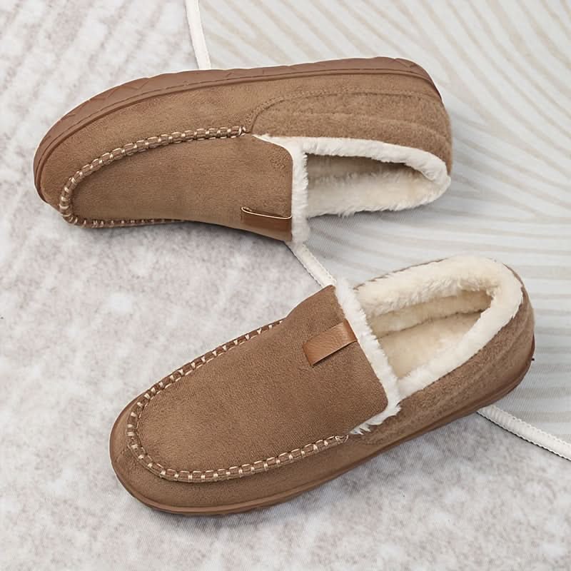 Slippers Synthetic Wool Warm Loafer Design Machine Washable