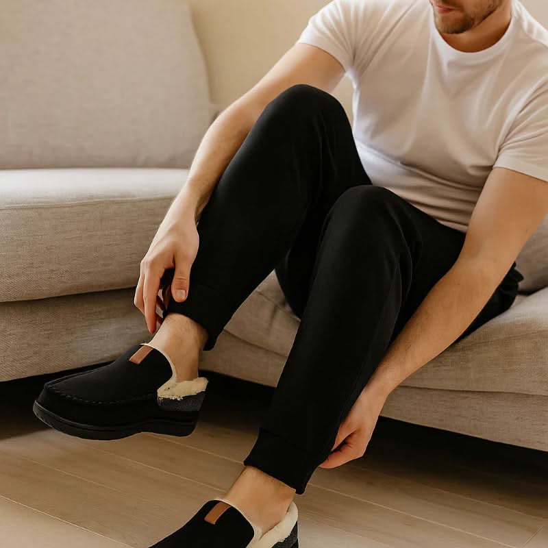 Slippers Synthetic Wool Warm Loafer Design Machine Washable