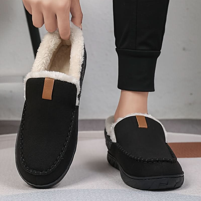Slippers Synthetic Wool Warm Loafer Design Machine Washable