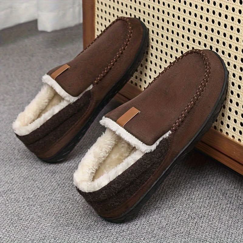 Slippers Synthetic Wool Warm Loafer Design Machine Washable