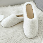 Slippers Wool Upper Faux-Wool Lining Padded Footbed