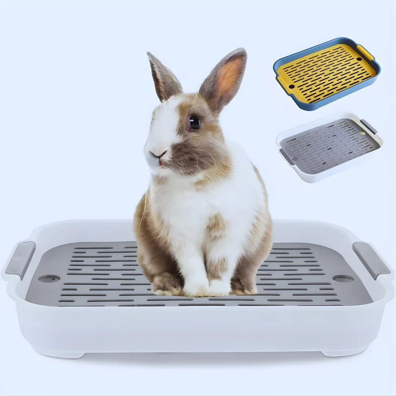 Small Pet Toilet Tray Double-Layer Anti-Odor Removable Base