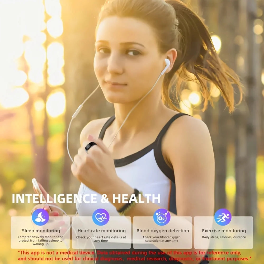Smart Ring Waterproof Sleep & Heart Rate Tracking