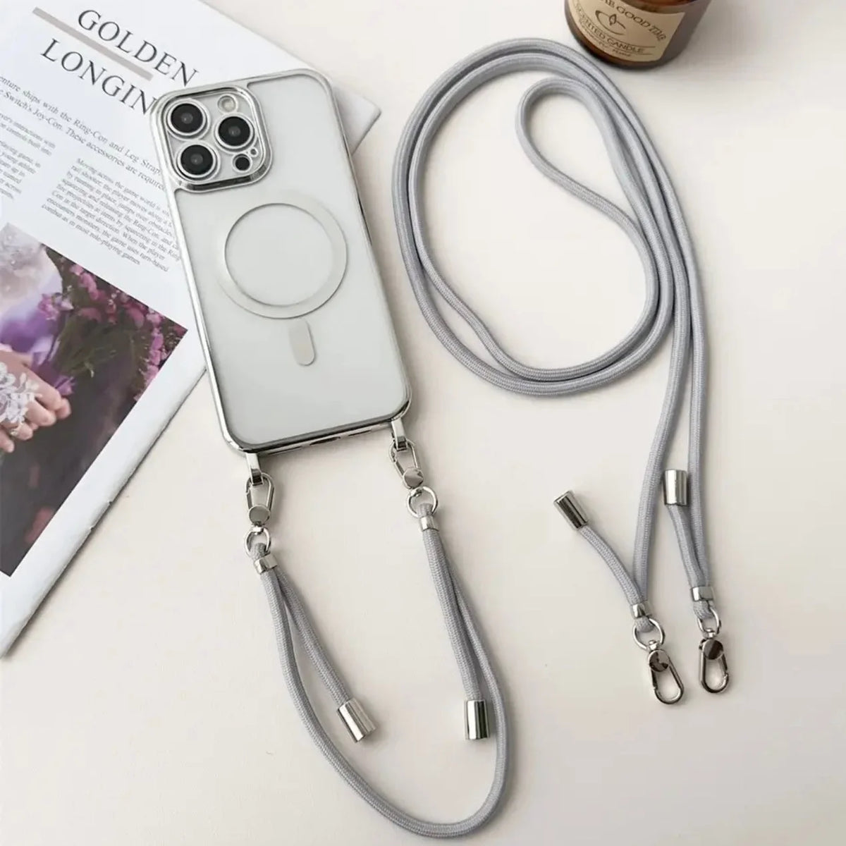 Smartphone Case Adjustable Crossbody Strap Scratch & Impact Protection