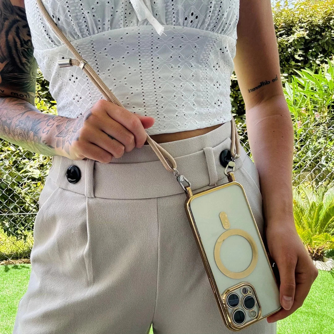 Smartphone Case Adjustable Crossbody Strap Scratch & Impact Protection