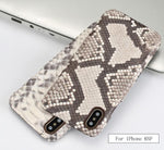 Smartphone Case Handmade Python Leather Back & Corner Coverage