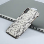 Smartphone Case Handmade Python Leather Back & Corner Coverage
