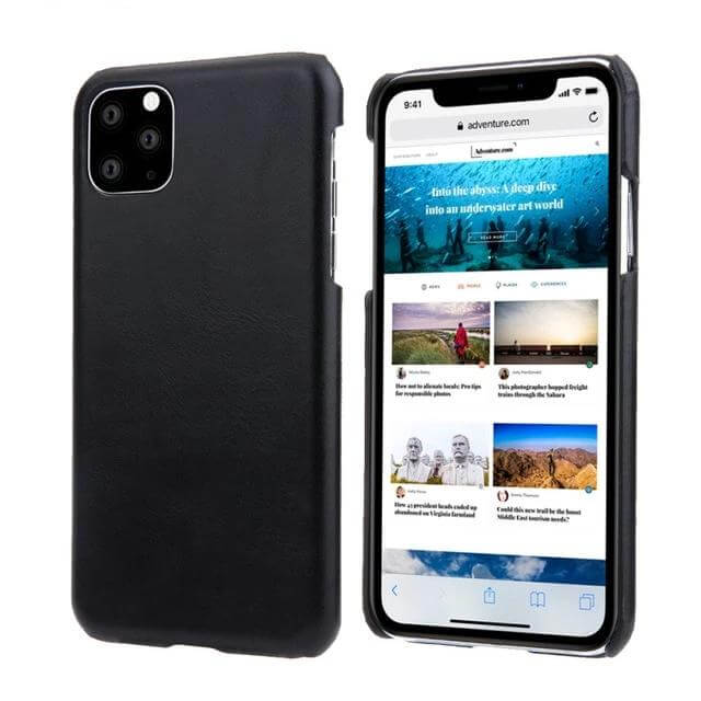 Smartphone Case Leather Shockproof Matte Vintage Style