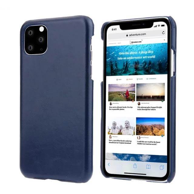 Smartphone Case Leather Shockproof Matte Vintage Style