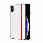 Smartphone Case PU Leather Carbon Fiber Texture Scratch & Shock Protection