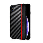 Smartphone Case PU Leather Carbon Fiber Texture Scratch & Shock Protection