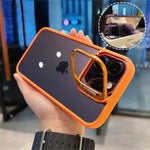 Smartphone Case Shock-Resistant Built-In Camera Lens Protector Transparent