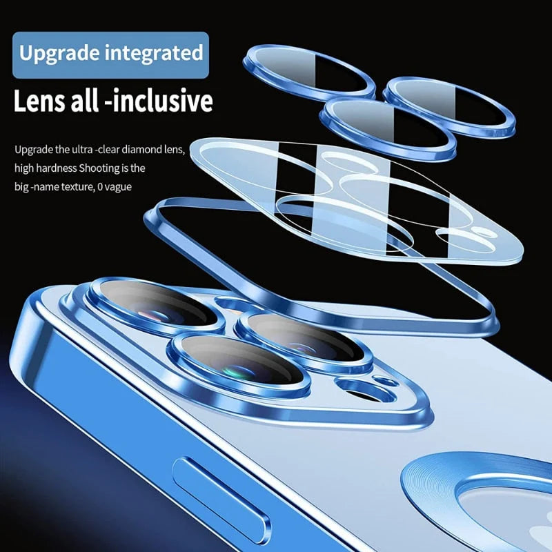 Smartphone Case Silicone Magnetic Camera Lens Protection