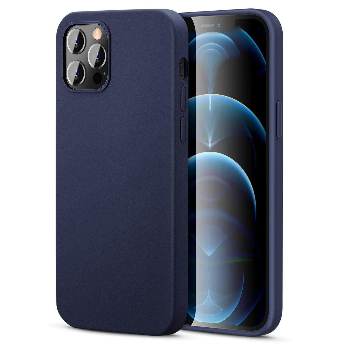 Smartphone Case Silicone Shock-Resistant Raised Edge Protection