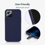 Smartphone Case Silicone Shock-Resistant Raised Edge Protection