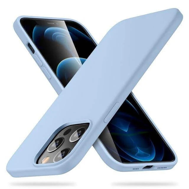 Smartphone Case Silicone Shock-Resistant Raised Edge Protection