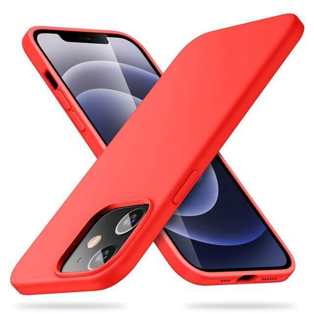 Smartphone Case Silicone Shock-Resistant Raised Edge Protection
