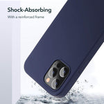 Smartphone Case Silicone Shock-Resistant Raised Edge Protection