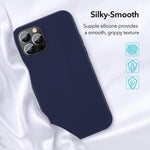 Smartphone Case Silicone Shock-Resistant Raised Edge Protection