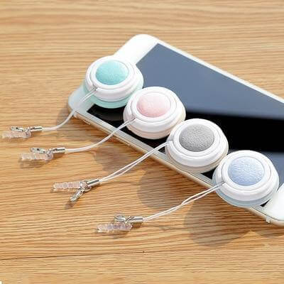 Smartphone Screen Cleaner Microfiber Pad & Dustproof Port Plug