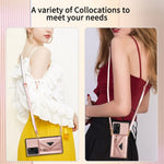 Smartphone Wallet Case PU Leather Wrist Strap