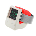 Smartwatch Charging Stand Silicone Retro Computer Design Compact & Portable