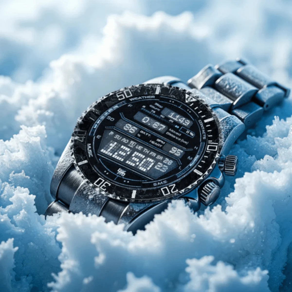 Smartwatch GPS Navigation Health Monitoring 21-Day Battery