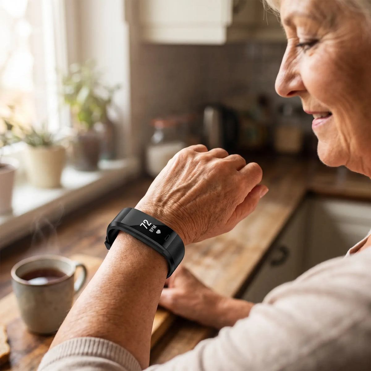 Smartwatch Heart Rate & Blood Pressure Sleep Tracking