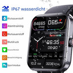 Smartwatch Non-Invasive Glucose Monitoring Heart Rate & Sleep Tracking
