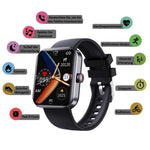 Smartwatch Non-Invasive Glucose Monitoring Heart Rate & Sleep Tracking