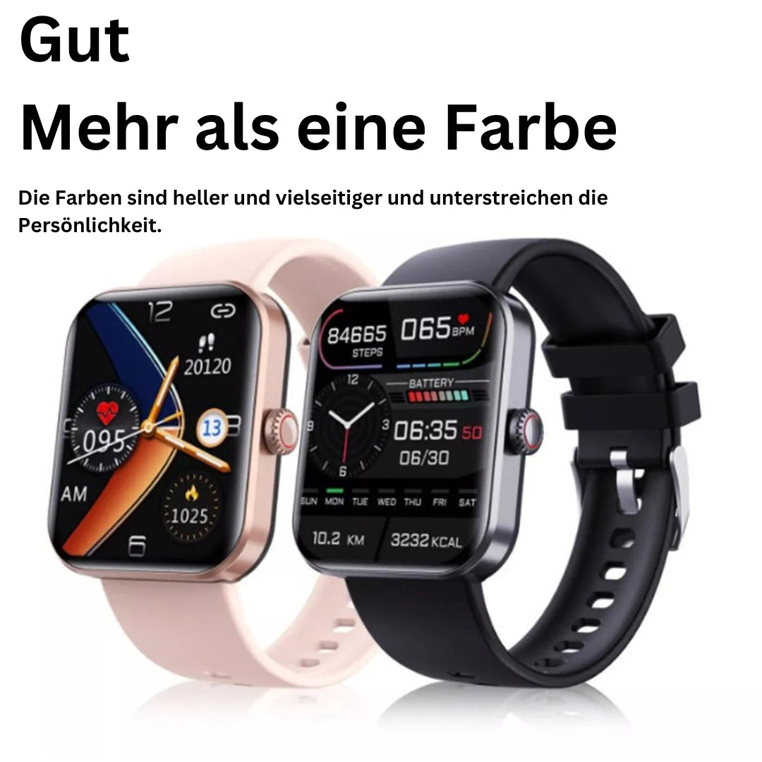 Smartwatch Non-Invasive Glucose Monitoring Heart Rate & Sleep Tracking