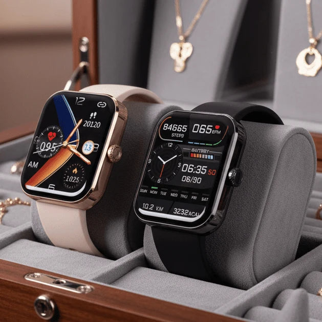 Smartwatch Non-Invasive Glucose Trend Tracking Heart Rate & Sleep Monitoring