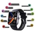 Smartwatch Non-Invasive Glucose Trend Tracking Heart Rate & Sleep Monitoring